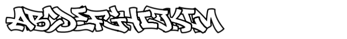 Spartical Graffiti Line Regular Font UPPERCASE