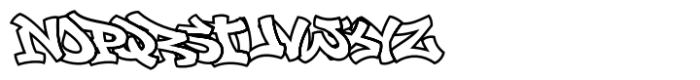 Spartical Graffiti Line Regular Font LOWERCASE