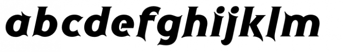 Spathe Pro Black Italic Font LOWERCASE