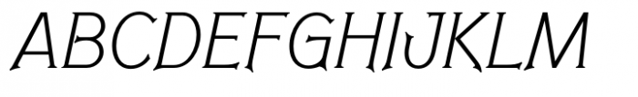Spathe Pro Light Italic Font UPPERCASE