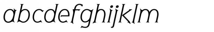 Spathe Pro Light Italic Font LOWERCASE