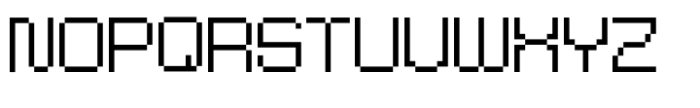 Spatial Mixed Regular Font UPPERCASE