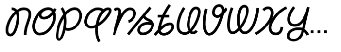 Spatial Mixed Regular Font LOWERCASE