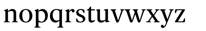 Spaziel Serif Round Medium Font LOWERCASE