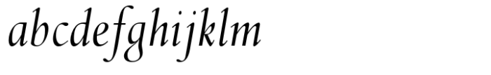 Spectrum Italic Font LOWERCASE
