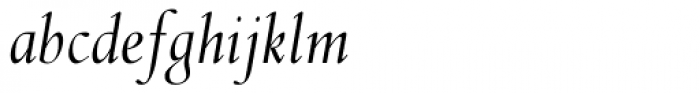 Spectrum MT Italic Font LOWERCASE