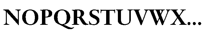 Spectrum Now Bold Font UPPERCASE