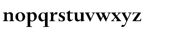 Spectrum Now Bold Font LOWERCASE