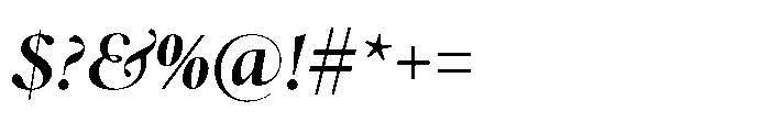 Spectrum Now Display Extrabold Italic Font OTHER CHARS