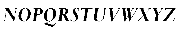 Spectrum Now Display Extrabold Italic Font UPPERCASE