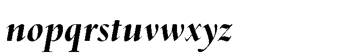 Spectrum Now Display Extrabold Italic Font LOWERCASE