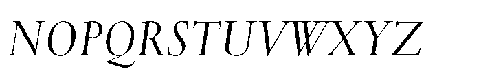 Spectrum Now Display Italic Font UPPERCASE