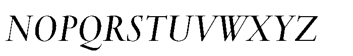 Spectrum Now Display Semi Bold Italic Font UPPERCASE