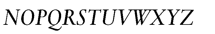 Spectrum Now Semi Bold Italic Font UPPERCASE
