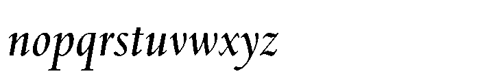 Spectrum Now Semi Bold Italic Font LOWERCASE