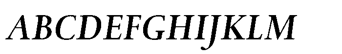Spectrum Now Small Bold Italic Font UPPERCASE
