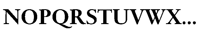 Spectrum Now Small Bold Font UPPERCASE