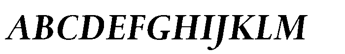 Spectrum Now Small Extrabold Italic Font UPPERCASE