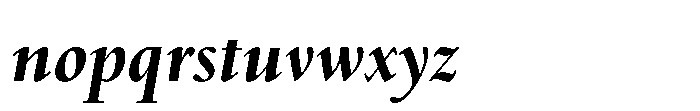 Spectrum Now Small Extrabold Italic Font LOWERCASE