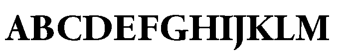 Spectrum Now Small Extrabold Font UPPERCASE