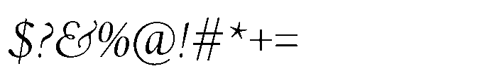 Spectrum Now Small Italic Font OTHER CHARS