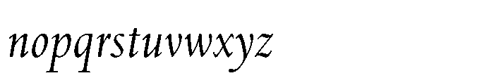 Spectrum Now Small Italic Font LOWERCASE