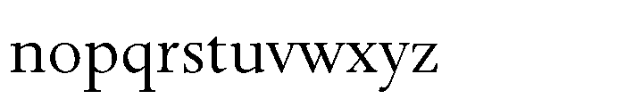 Spectrum Now Small Regular Font LOWERCASE