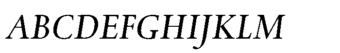 Spectrum Now Small Semi Bold Italic Font UPPERCASE