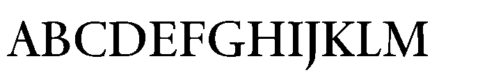 Spectrum Now Small Semi Bold Font UPPERCASE