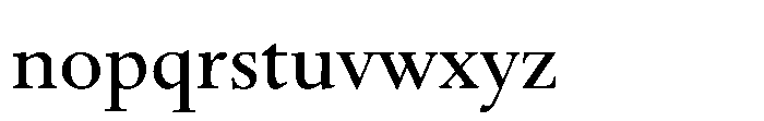 Spectrum Now Small Semi Bold Font LOWERCASE