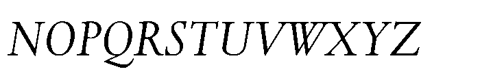 Spectrum Now Variable Italic Font UPPERCASE