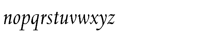 Spectrum Now Variable Italic Font LOWERCASE