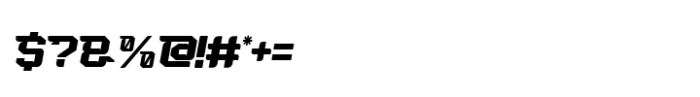 Speed Force Italic Font OTHER CHARS