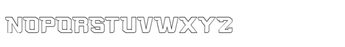 Speed Force Outline Font UPPERCASE