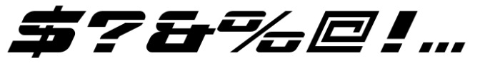 Speed Rusher Font OTHER CHARS