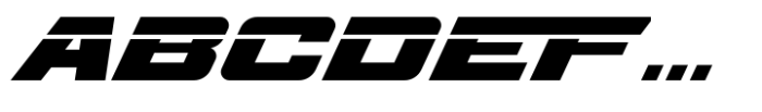 Speed Rusher Font UPPERCASE
