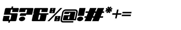 Speeded Slanted Font OTHER CHARS