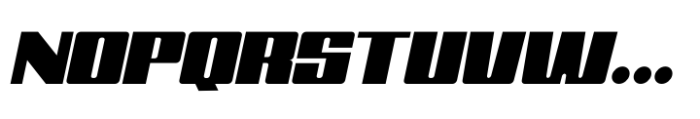Speeded Slanted Font UPPERCASE