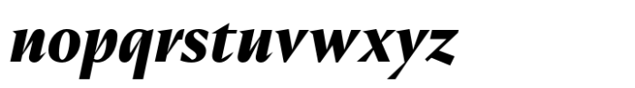 Spica Pro Heavy Italic Font LOWERCASE