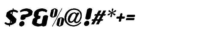 Spicy Jokes JNL Oblique Font OTHER CHARS