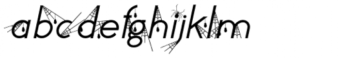 SpiderType Fly Font LOWERCASE