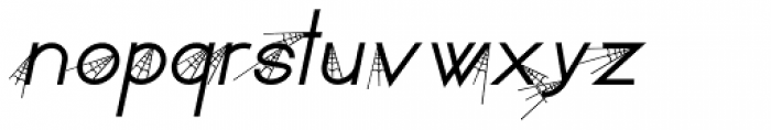 SpiderType Font LOWERCASE