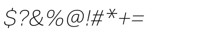 Spiegel Sans ExtraLight Italic Font OTHER CHARS