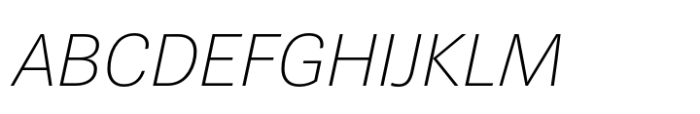 Spiegel Sans ExtraLight Italic Font UPPERCASE