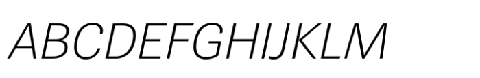 Spiegel Sans Light Italic Font UPPERCASE