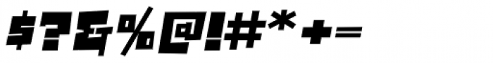 Spike Bot Regular Italic Font OTHER CHARS