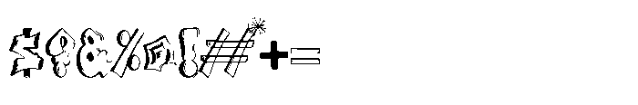 Spikevolt Outline Font OTHER CHARS