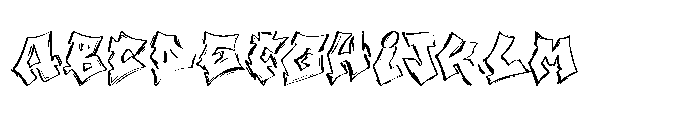 Spikevolt Outline Font UPPERCASE