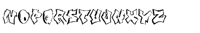 Spikevolt Outline Font UPPERCASE