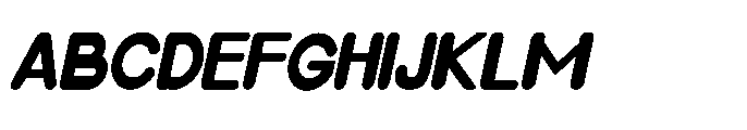 Spiking Italik Regular Font UPPERCASE